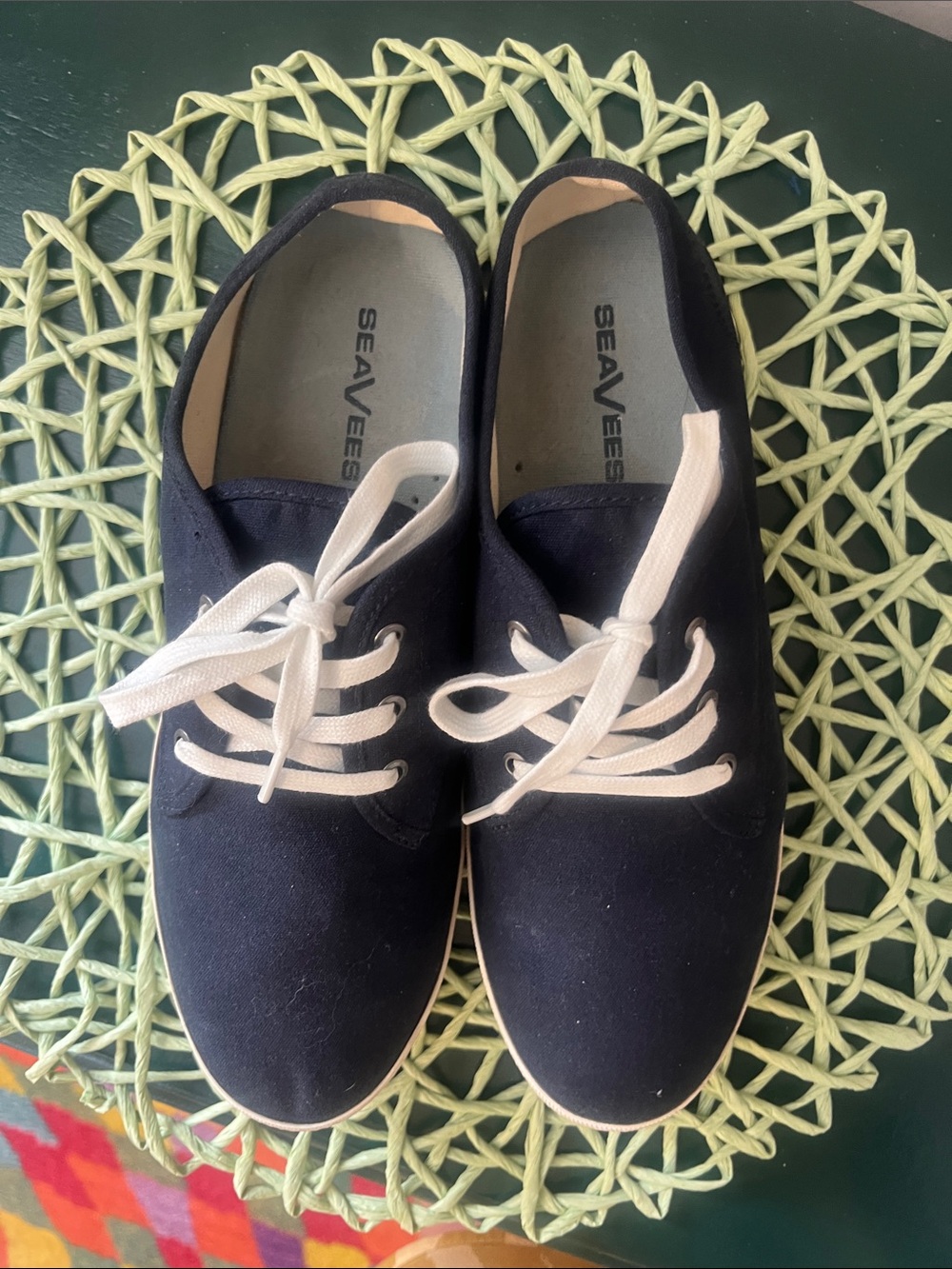 SeaVees Women’s Size 11 Navy Canvas Sneakers